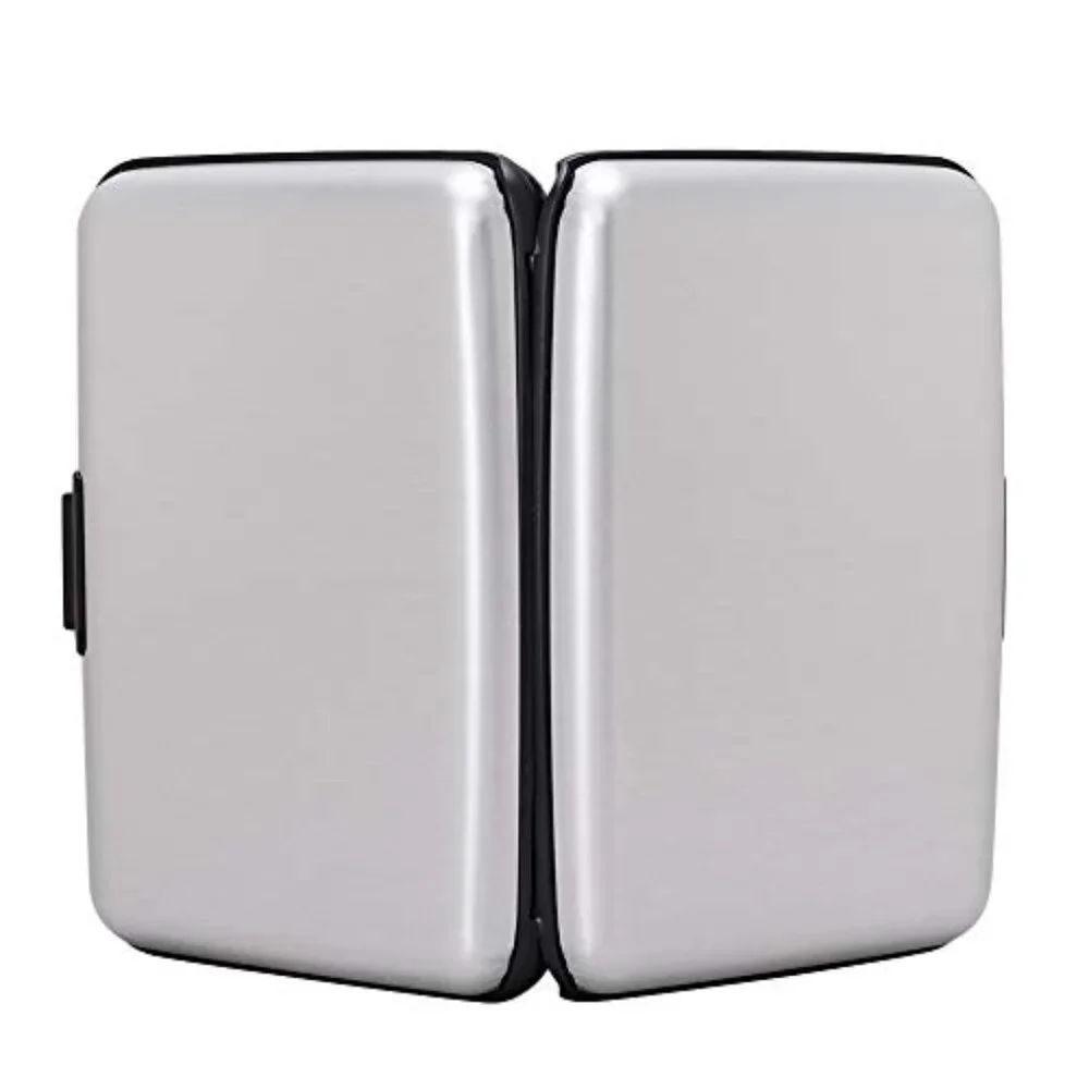 Mini RFID Aluminum Wallet Credit Cards Holder Business Card Case Metal ID Case f